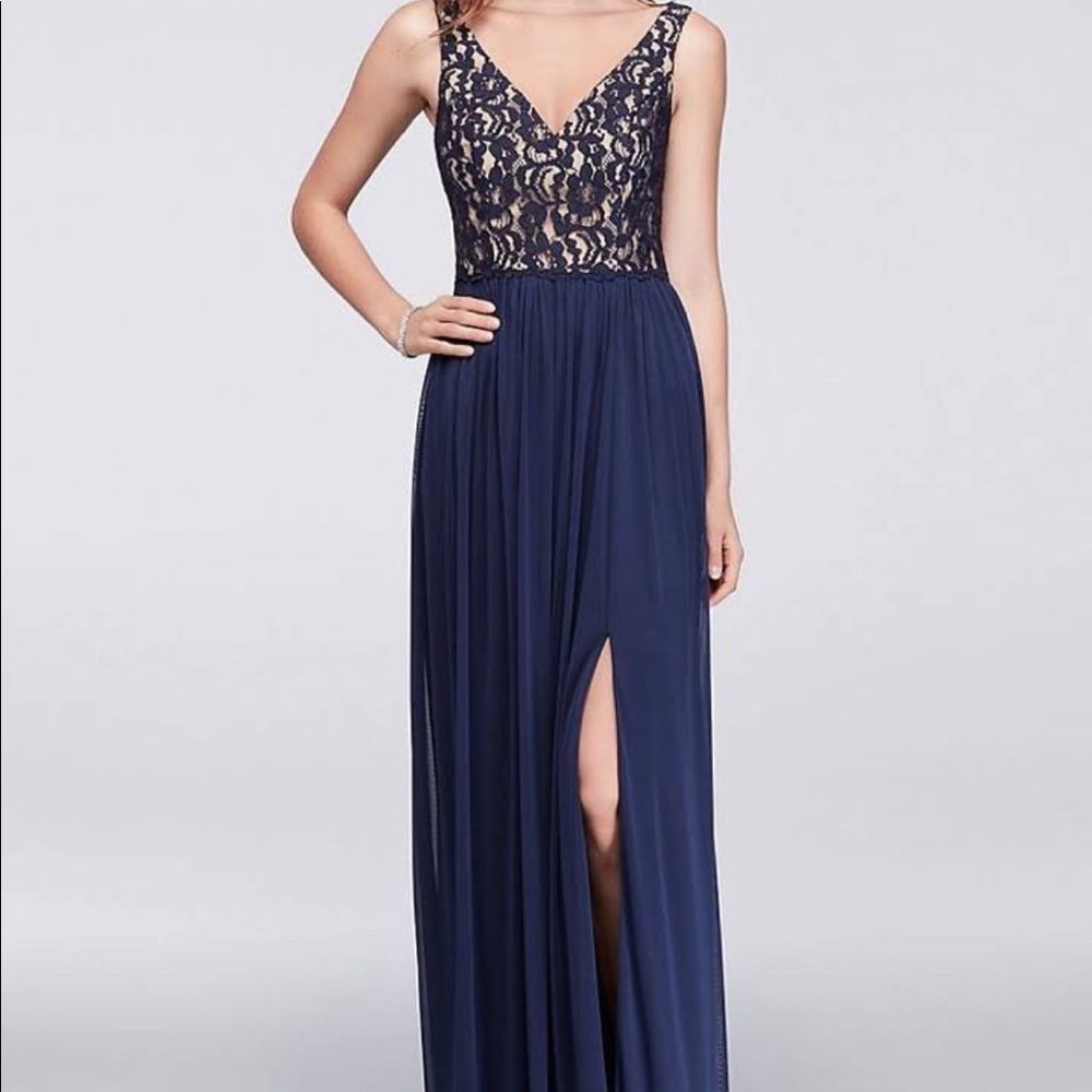 Navy blue bridesmaid dress